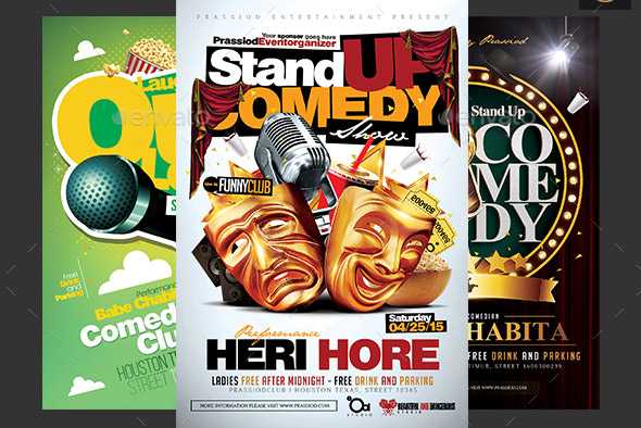 25 Cool Comedy Flyer Templates