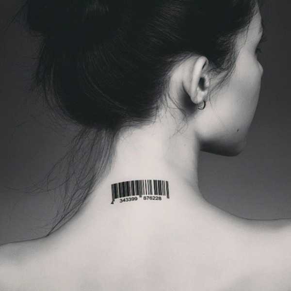 25 Latest Barcode Tattoo Designs Gallery | QuotesBae