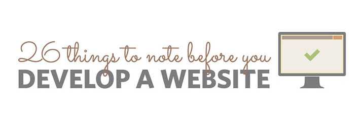 26 Things To Consider Before Developing A Brand New Website