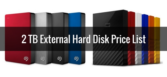 2TB External Hard Disk Price List In India 2018 | Brands & Prices