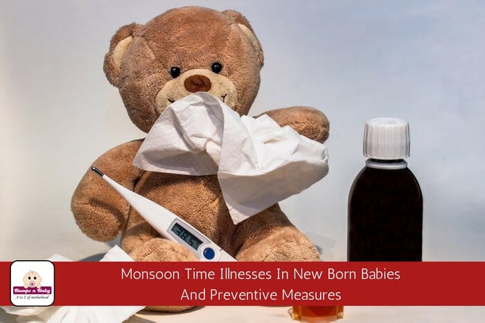 3 Major Monsoon Time Illnesses In Newborn Babies (and How To Prevent It?)