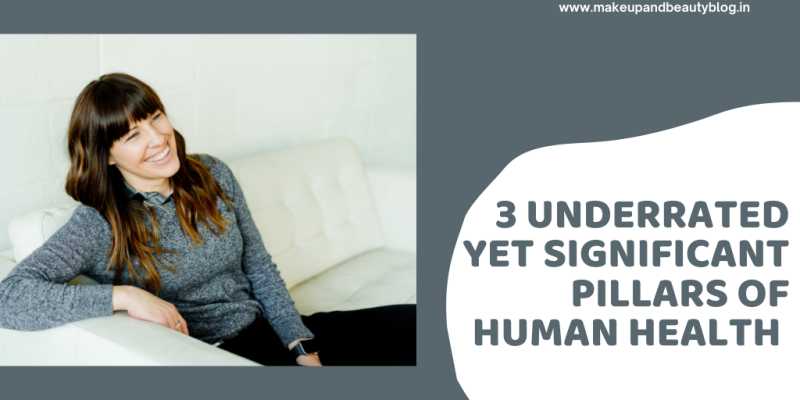3 Underrated Yet Significant Pillars Of Human Health - Makeup Review And Beauty Blog