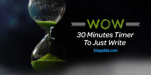 30 Minutes Timer To Just Write