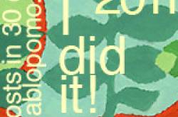 30 days… 30 posts!