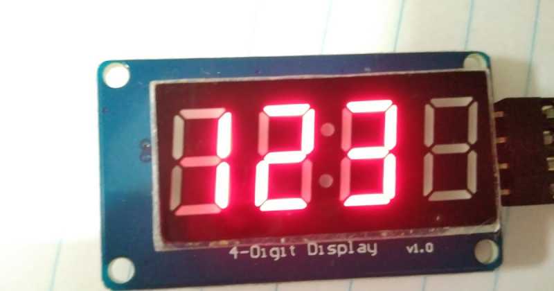 4-Digit Seven Segment TM1637 Display Interfacing With Arduino
