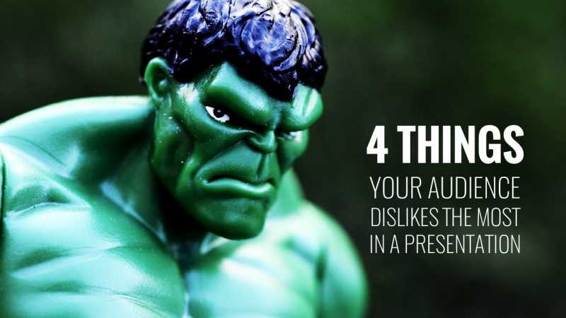 4 Things Your Audience Dislikes The Most In A Presentation