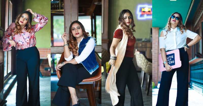 4 Ways To Style 1 Flared Pants Ft. Shein