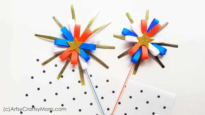 4th Of July Fireworks Craft For Kids