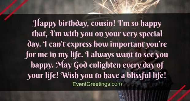 50 Fabulous Birthday Wishes For Cousin To Rigid The Bond