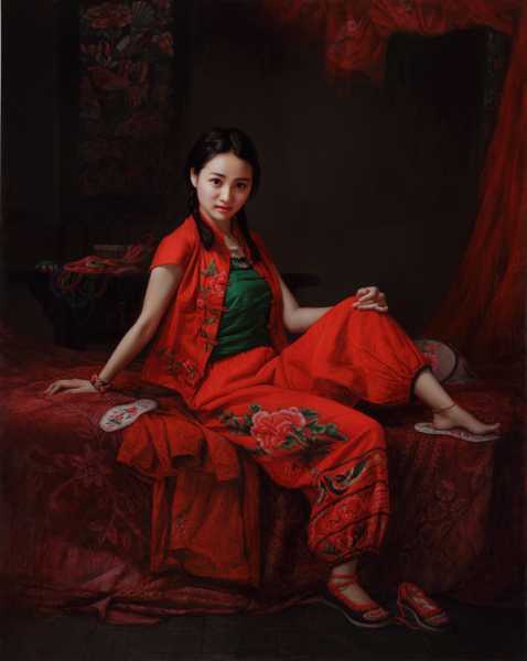 50+ Mesmerizing Hyper Realistic Women Paintings By 安静(An Jing)