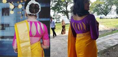 55 Latest Pattu Saree Blouse Back Neck Designs || Trending Blouse Back Patterns For Silk Sarees