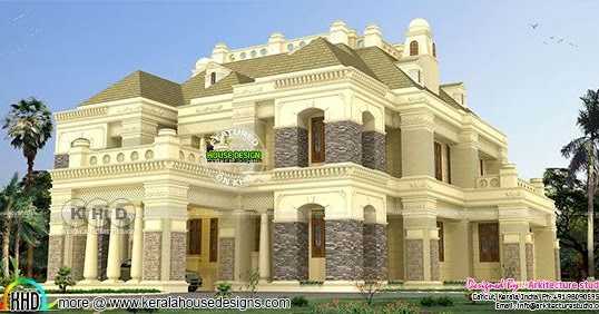 6 BHK Luxurious Colonial Residence In 7840 Sq-ft