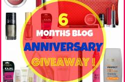 6 months blog anniversary giveaway