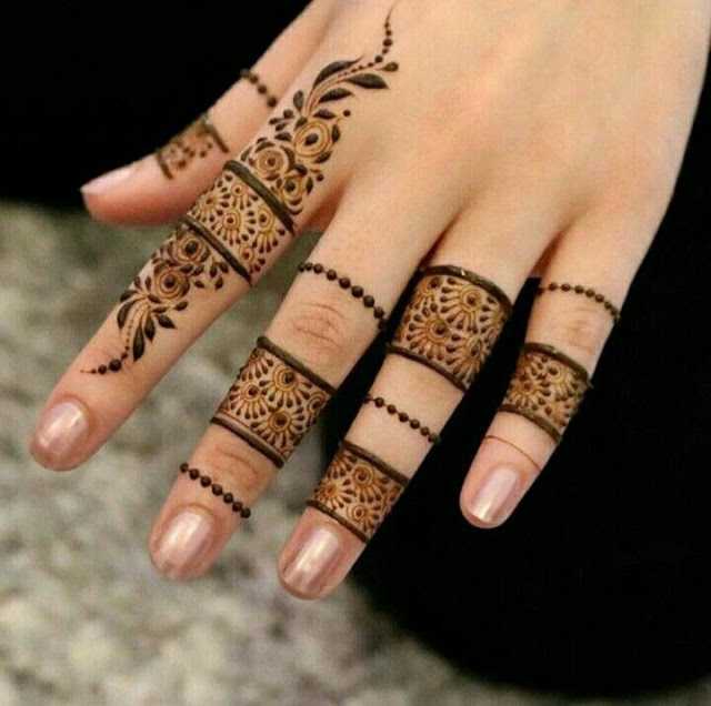 75 Latest Finger Mehndi Designs To Try In 2019