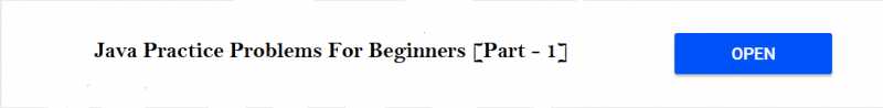 8 Important Java Practice Problems For Beginners · Java Learnings