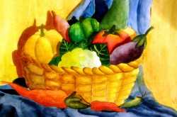 a basket of vegetables