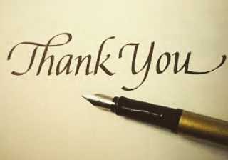 A Big Thanks To You All
