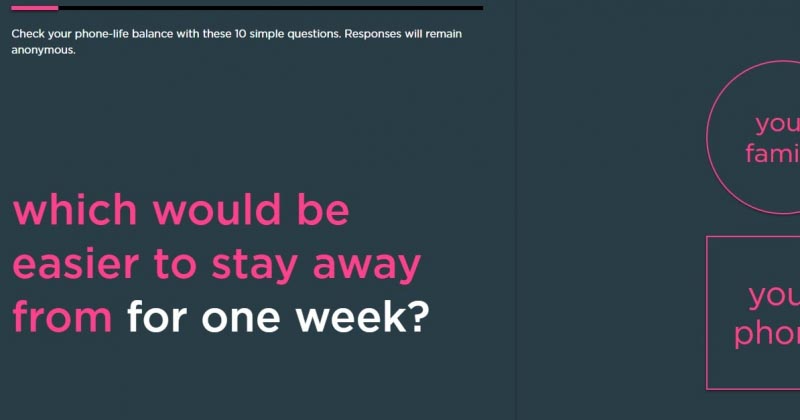 A Bold Phone Brand Preaching Phone-Life Balance.