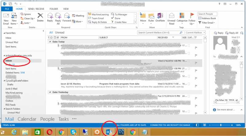 A Bug With Microsoft Outlook - Showing Unread Mail In Taskbar