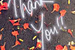 a girl with a thank you note!!