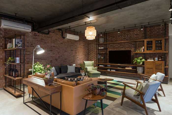 A Modern Penthouse Dares To Bare Exposed Concrete Walls - Dress Your Home - Best Interior Design Blog, Home Decor Blog Featuring Indian Interior Designers And Architects, Bangalore