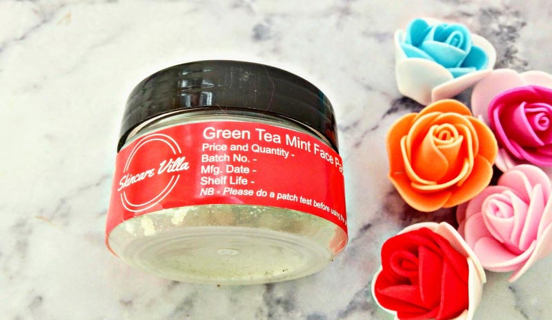 A Review Of Skincarevilla Shop Green Tea Mint Face Pack.