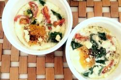 A Store-Cupboard Supper: Caprese-Inspired Baked Eggs