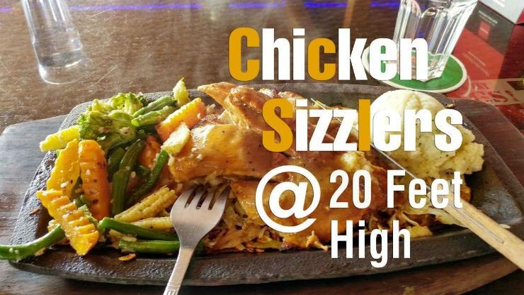 Chicken Sizzler Video | Enjoying Bangalore Chicken Sizzler