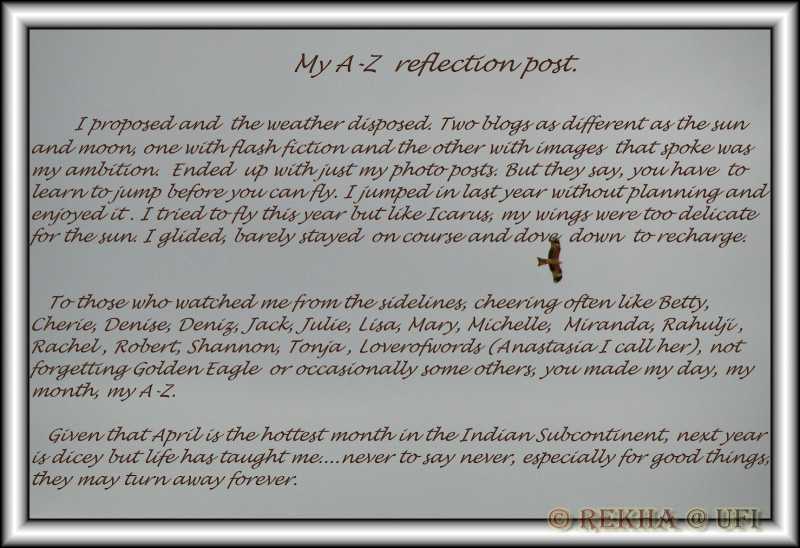 A - Z Reflections- A Postcard