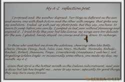 A - Z Reflections- A Postcard