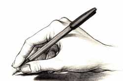 A pen in hand