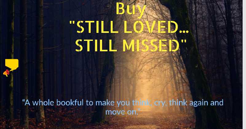 A Poem From My Book                           “STILL LOVED STILL MISSED”