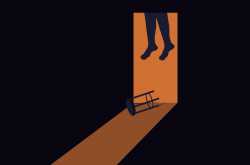 A poor soul that gave up forever | Digital minimal art | Unni\