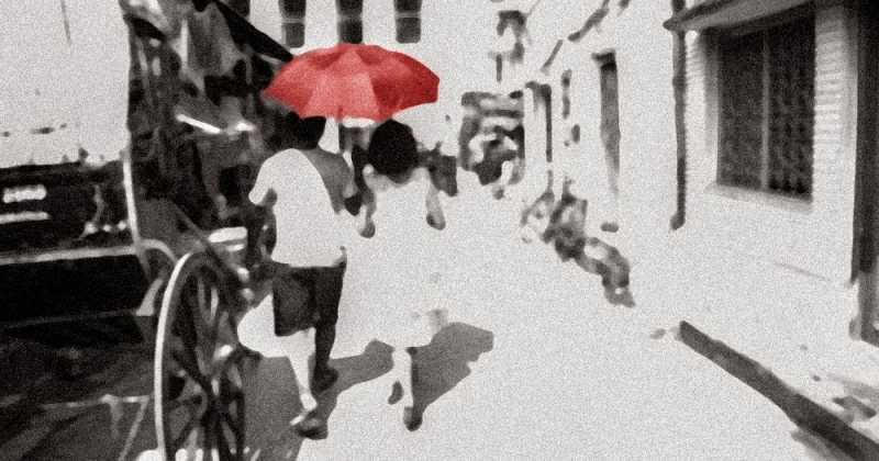 A Red Umbrella