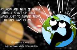 A shaky message from earth