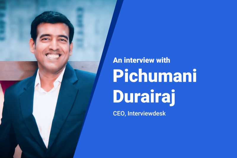 A Short Interview With Pichumani Durairaj - CEO Of Interviewdesk - KARTHIK PASUPATHY