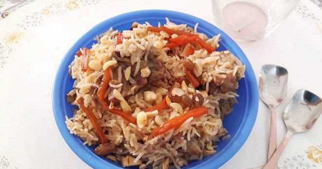 AFGHANI MUTTON PULAO IN A PRESSURE COOKER WITH VIDEO