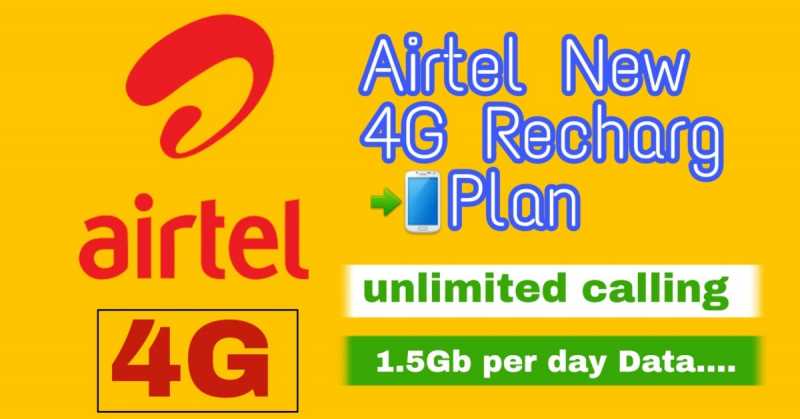 AIRTEL 4G Recharge Prepaid Plans Full Talktime In Hindi