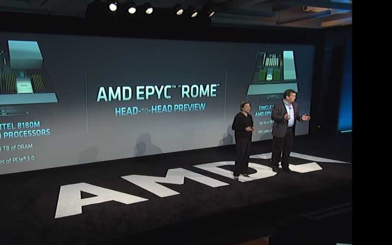 AMD: EPYC Rome Will Double Our Server CPU Share, Intel On The Run