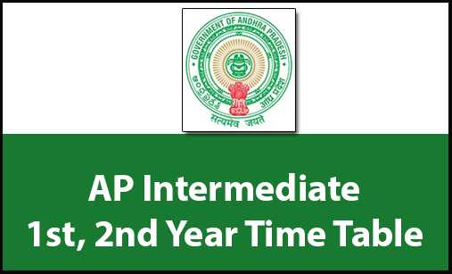 AP Intermediate 1st, 2nd Year Time Tables 2018 Download Bieap.gov.in