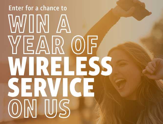 AT & T Wireless Service For A Year Sweepstakes - Win One Year Of Wireless Service - ContestBig