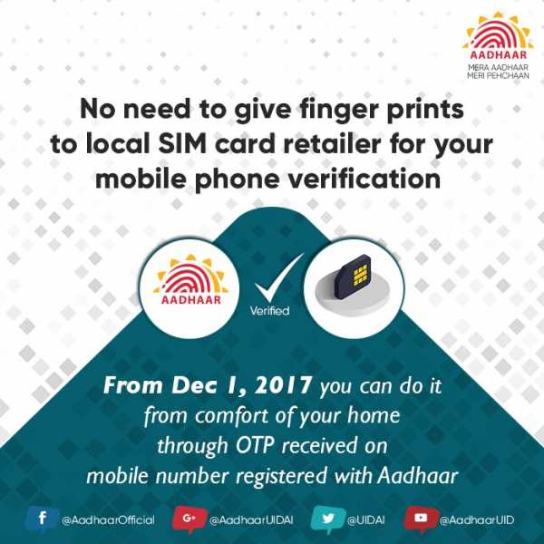 Aadhar Link To Mobile Through OTP