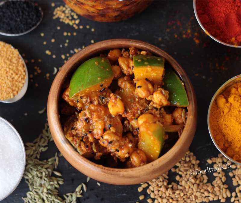 Aam Aur Kabuli Chane Ka Achar - Condiments - % Food-trails