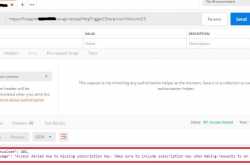 Access denied due to missing subscription key