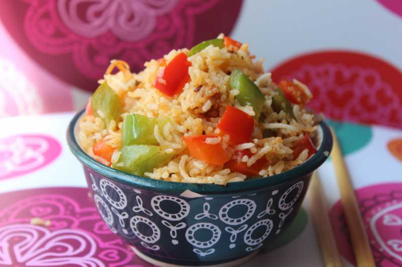 Achari Capsicum Rice