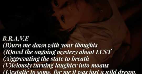 Acrostic Poetry  ( BRAVE )