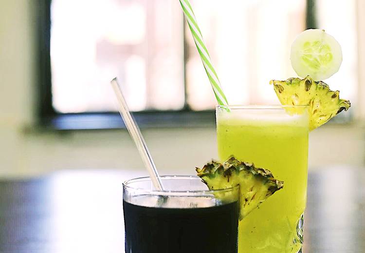 Activated Charcoal And Aloe Vera Cocktail 