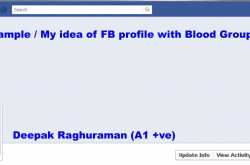 Add Blood Group to our Profile - A Request to facebook