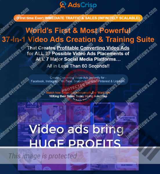 AdsCrisp Review + BEST AdsCrisp BONUS + Discount+ OTO INFO