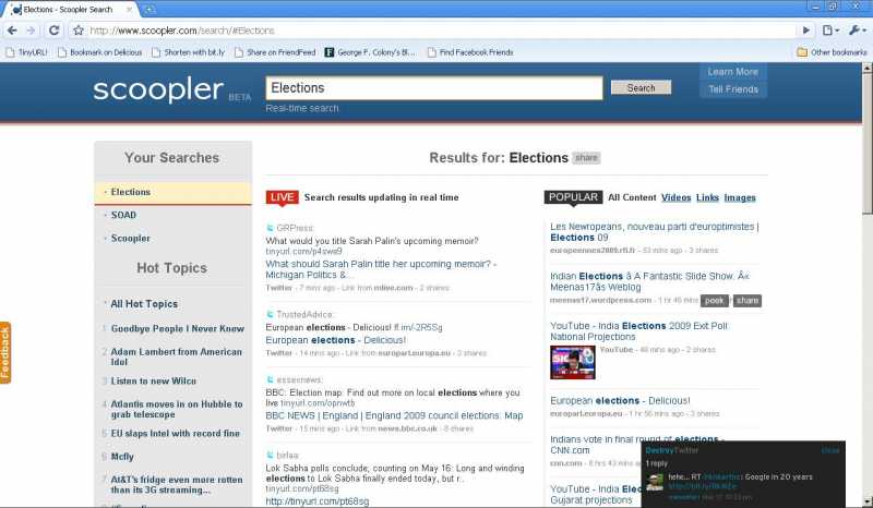 Advent Of Real-Time Search - Checking Scoopler